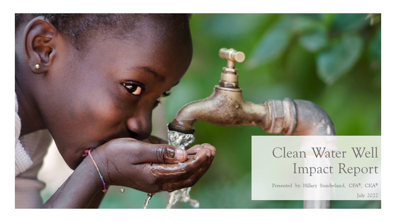 July 2022 Clean Water Well Impact Report - post