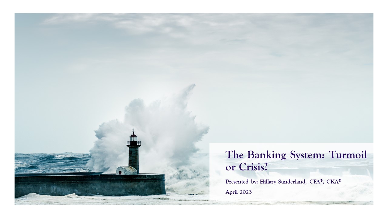 The Banking System: Turmoil or Crisis? - post